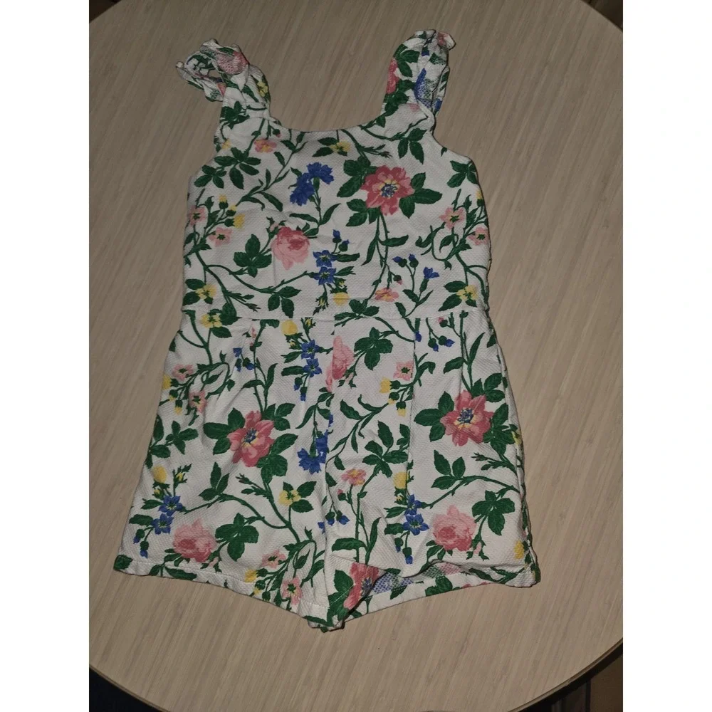 Janie and jack by the seashore spring‎ floral Easter romper size 5